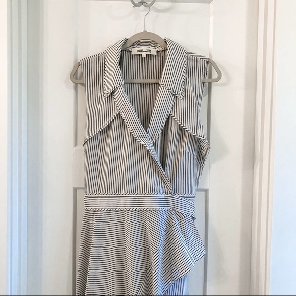 Diane Von Furstenburg Charleigh Wrap Dress Large - Picture 5 of 12